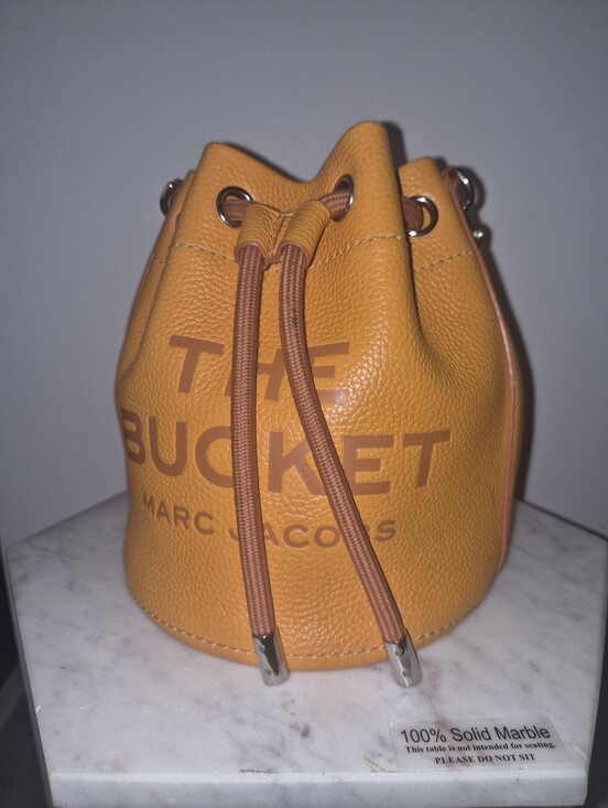 Marc Jacobs Handbags - Marc Jacobs The Bucket Small Drawstring Bag in Orange